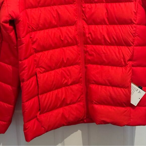 The North Face Mens Large Aconcagua 3 Puffer Fiery Red Down Jacket Zip - Picture 5 of 9